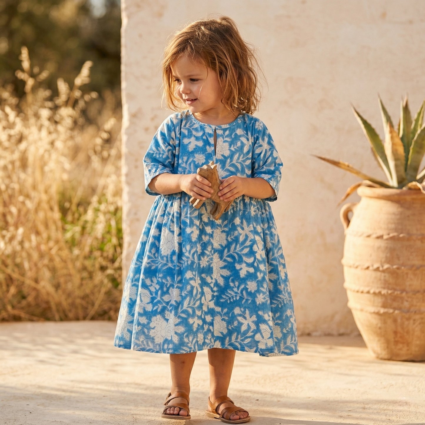 Dahlia dress - Sky Blue