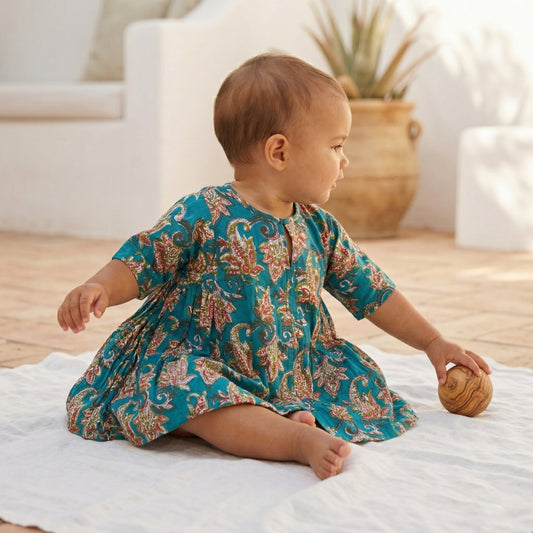Dahlia dress - Duck Green