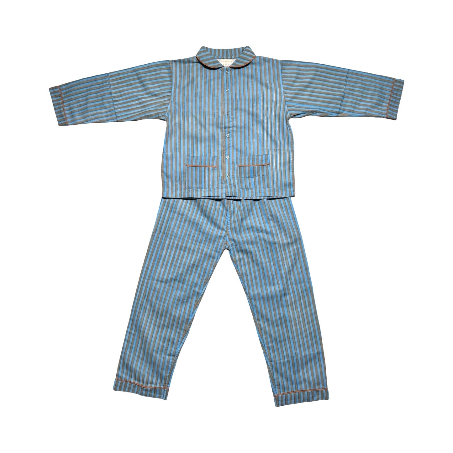 Winter Ginger - Turquoise Stripes