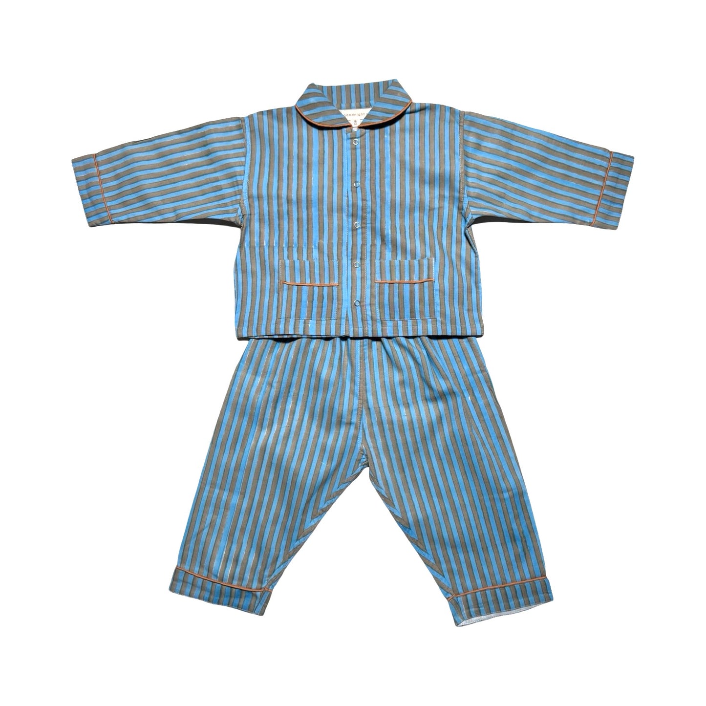 Winter Ginger - Turquoise Stripes