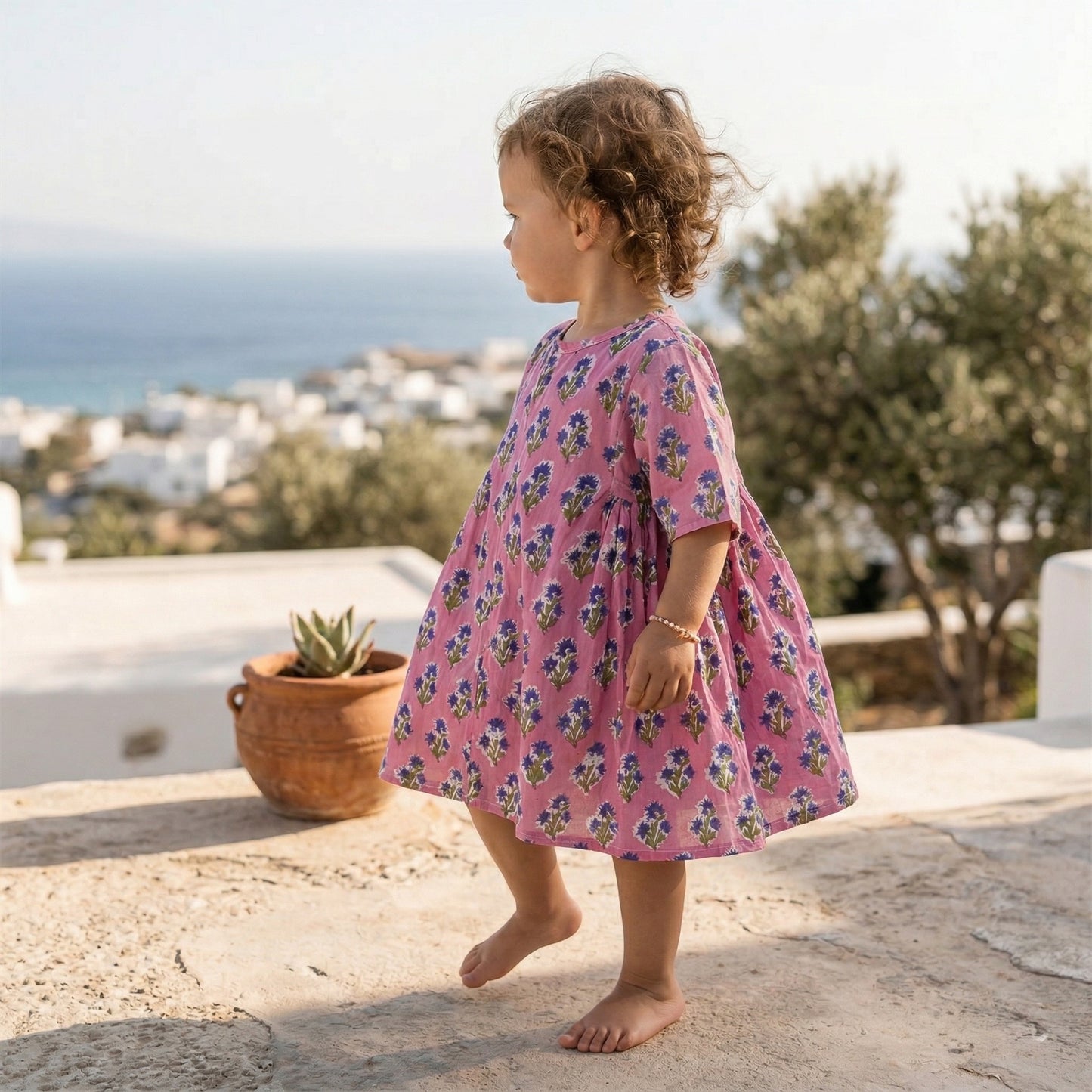 Dahlia dress -  Pinky blue