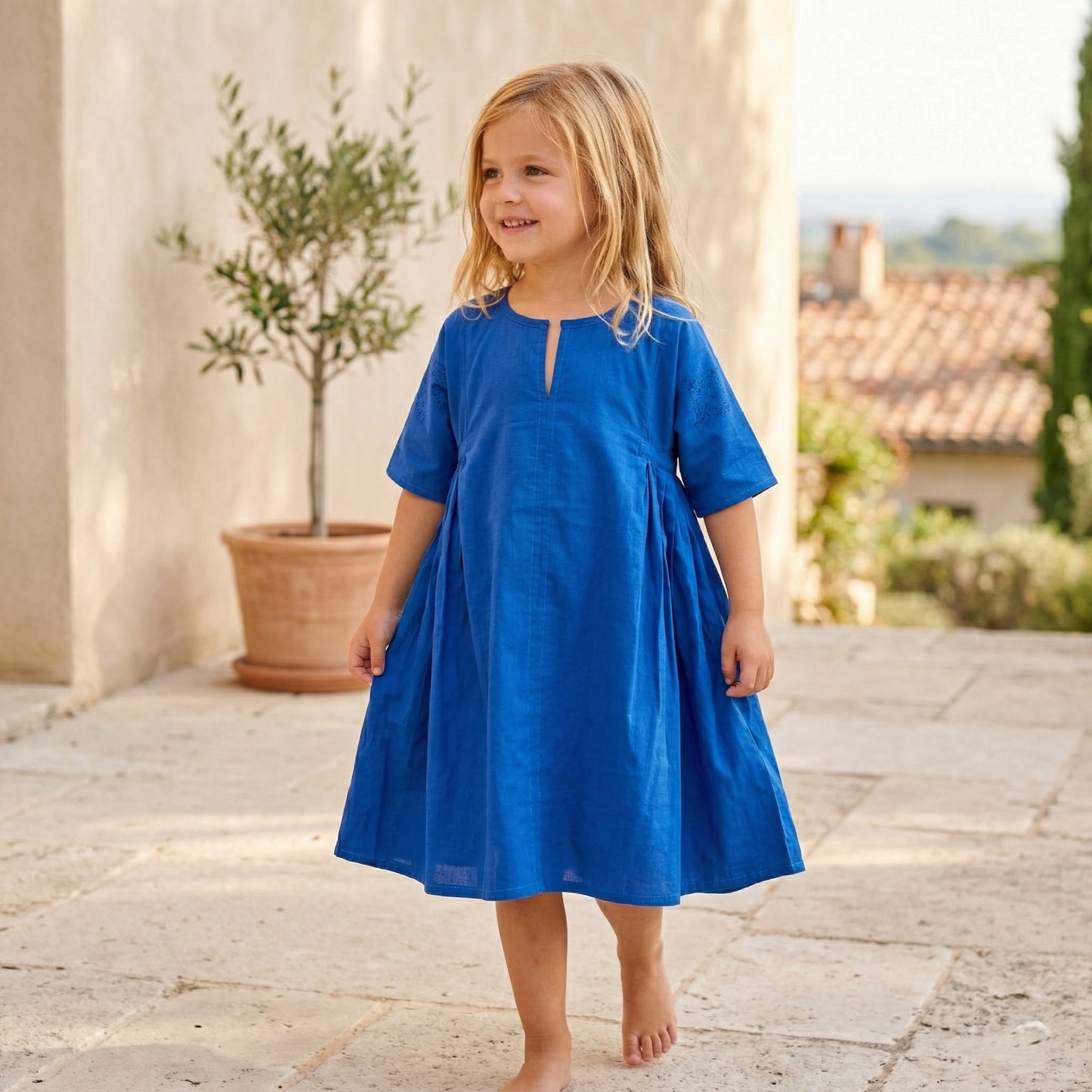 Dahlia dress - All Blue