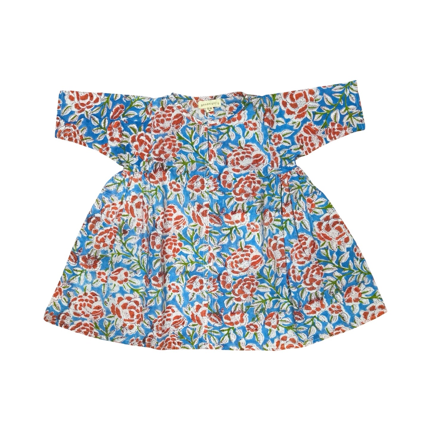 Dahlia dress - Orange Flowers