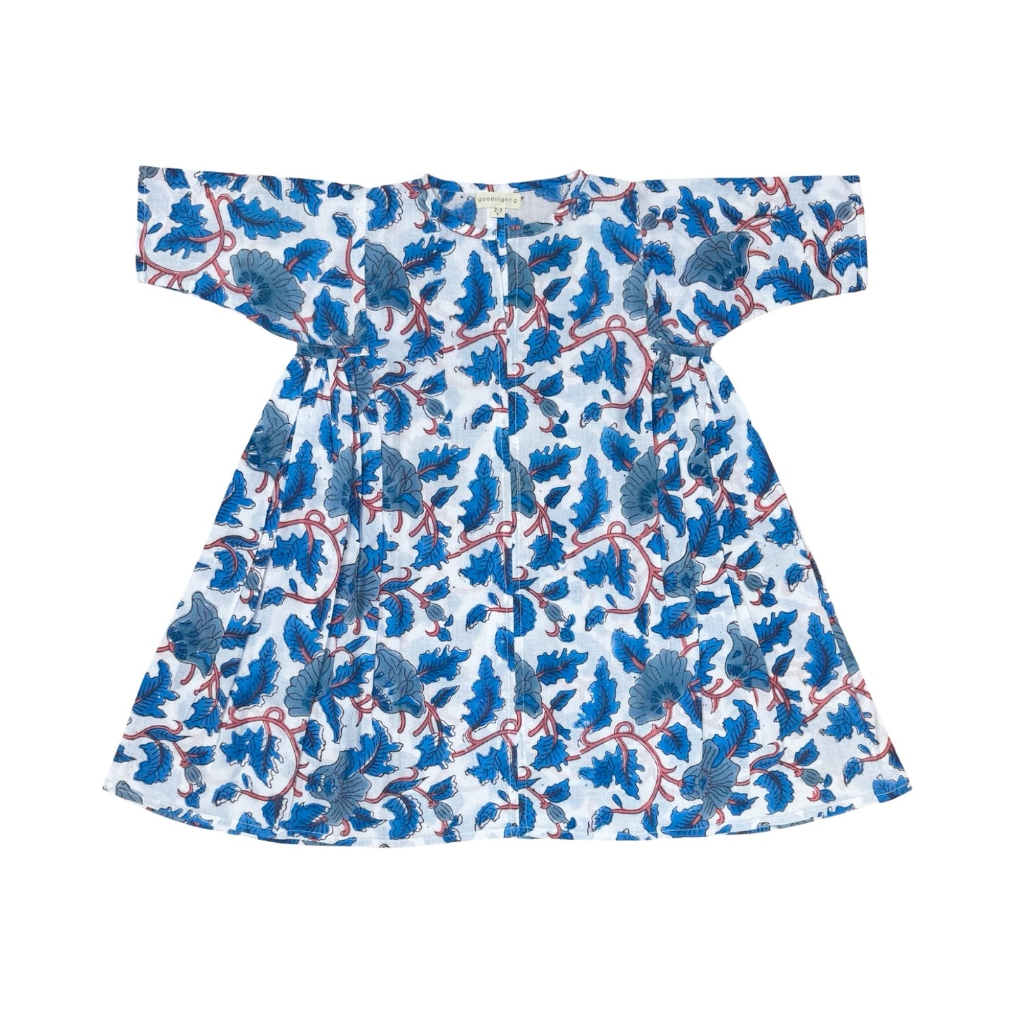 Dahlia dress -  Blue Leaves