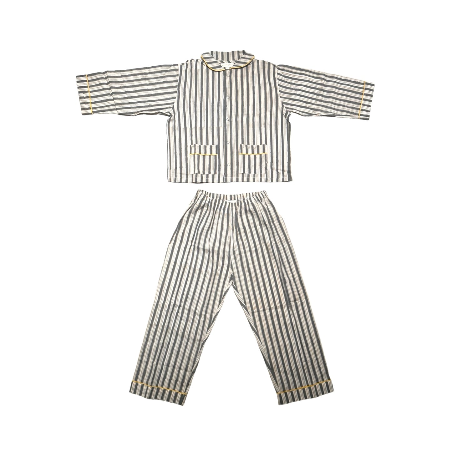 Summer Ginger - Grey Yellow Stripes