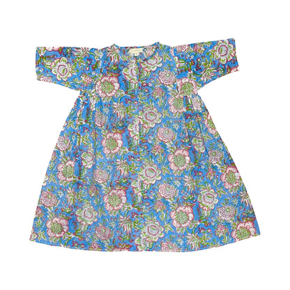 Dahlia dress - Blue Garden