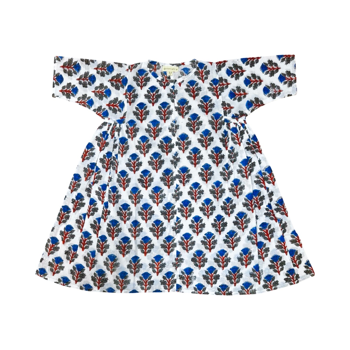 Dahlia dress -  Blue Orange