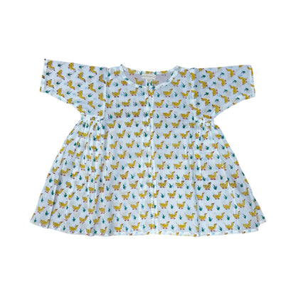 Dahlia dress -  Yellow ducks