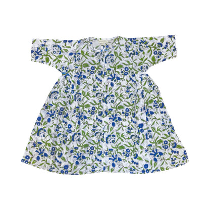 Dahlia dress -  Blue Flowers II